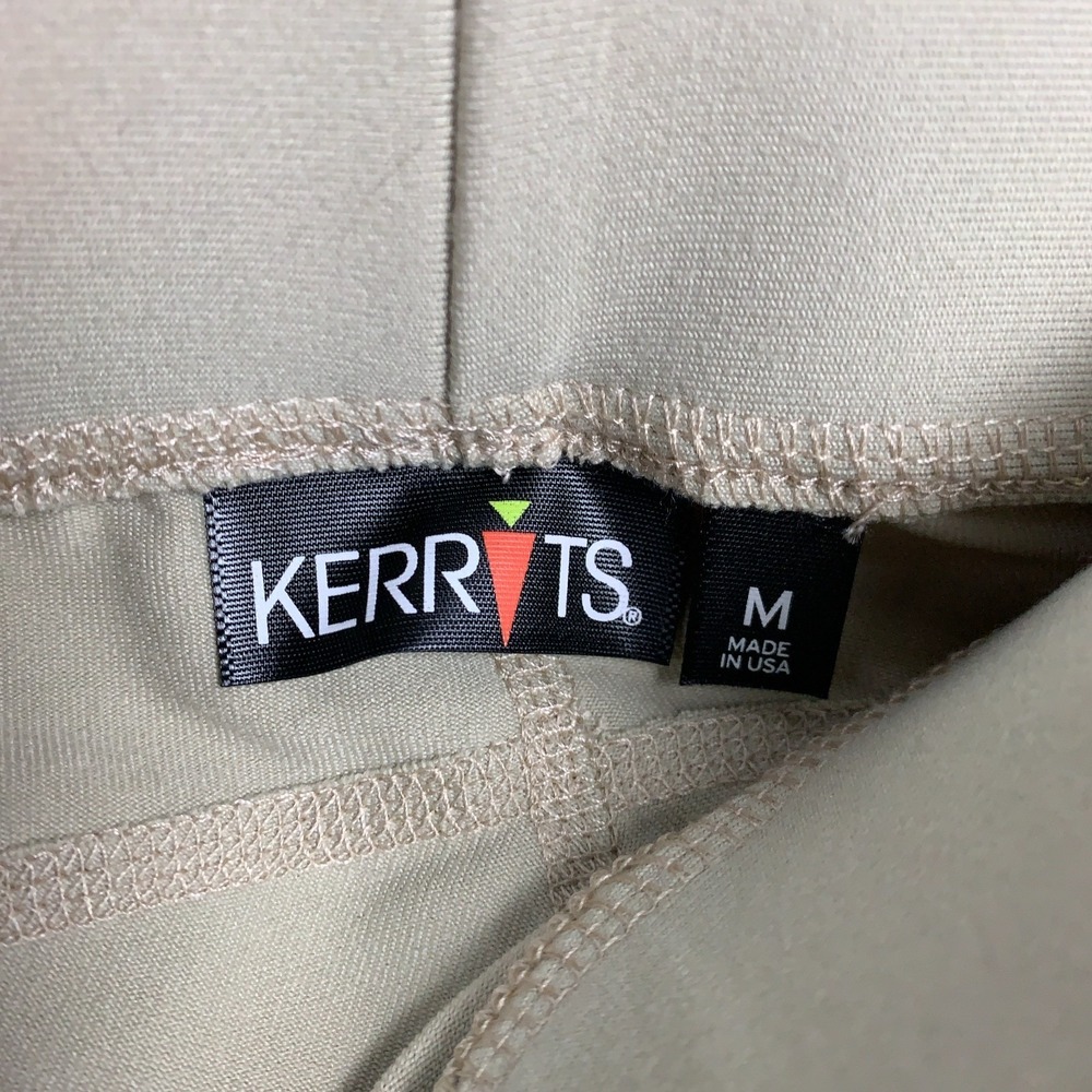NWT Kerrits Flow Rise Tight Women's Medium Tan Knee Patch Performance Equestrian - Picture 4 of 9